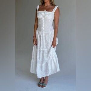 Frankie’s Bikinis White Maxi Dress